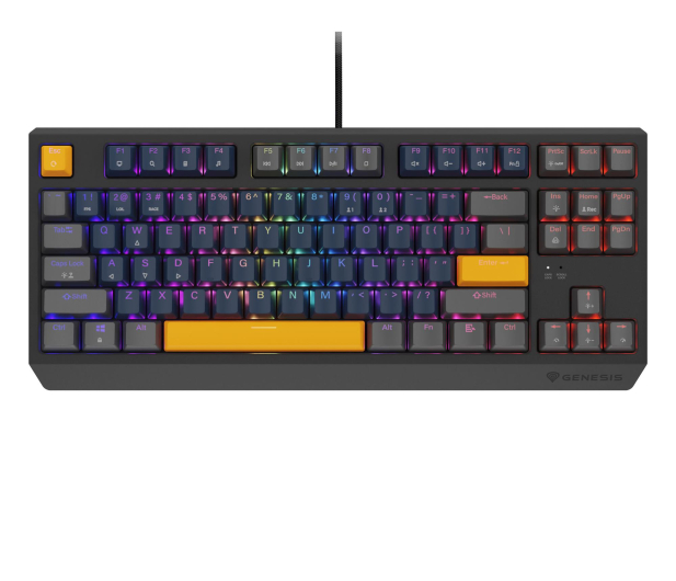 Genesis THOR 230 TKL NAVAL BLUE POSITIVE US RGB MECHANICZNA OUTEMU NKG-2163 - 1351041 - zdjęcie